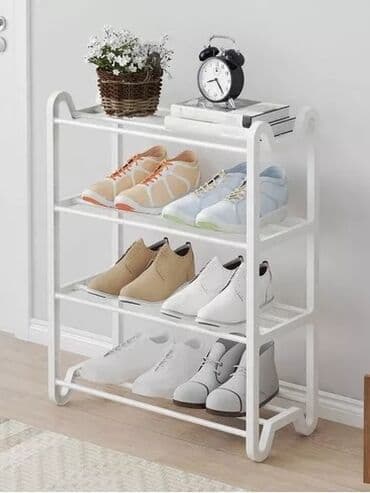 demir polkalar: Ayakkabi refi Ayakkabi polkasi 4 mertebeli metal ayakkabi polkasi — 3