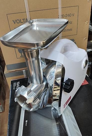 ev kamera: Ət çəkən maşın Silver, 3000 Vt, Revers ilə, Yeni — 2