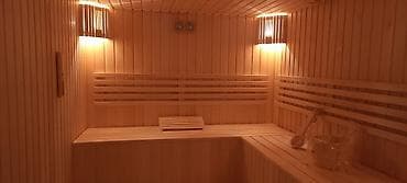 су чани: Sauna tikintisi, sunaların yığılması saunaların hazırlanması — 3