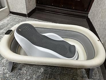 hamam vanasi: Uşaq üçün qatlanan vanna + anatomik vanna oturacağı Dəst halında — 1