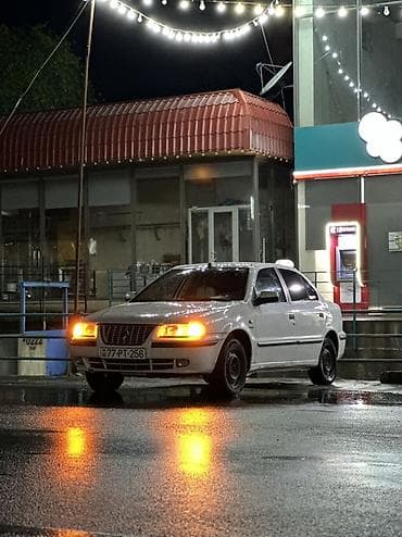 avto maşınlar: İran Khodro Samand LX sedan - Kuzov: 4 qapılı, ağ rəng, arxa və ön — 4
