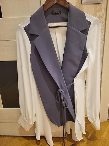 Женская одежда: Brend: Just Woman Model: İkili dəst – uzun köynək və jilet+pantalon — 1