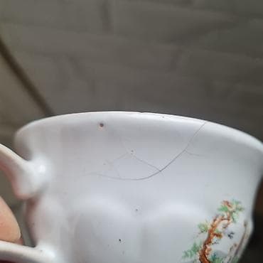 perde islenmis: Çay dəsti, rəng - Ağ, Farfor, Madonna, 6 nəfərlik — 5