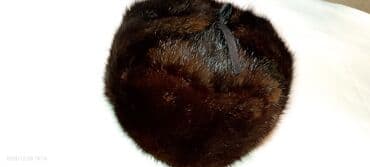 Jiletlər: Kiş,i qadın üçün xəz beret/şlyapa - Material: təbii tünd qəhvəyi xəz — 7