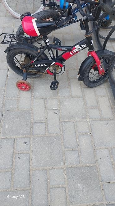 velesped: Uşaq velosipedi - Rəng: qara-qırmızı - Korpus: möhkəm metal çərçivə - — 2