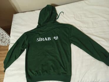зеленая мужская кофта: Svitşort kapşonlu yaşıl 
kişi və ya qadın üçün yeni — 2