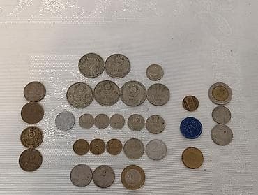 1 dollar: Mövzu: SSRİ və müxtəlif ölkələrdən köhnə sikkələr toplusu Təsvir: - — 1