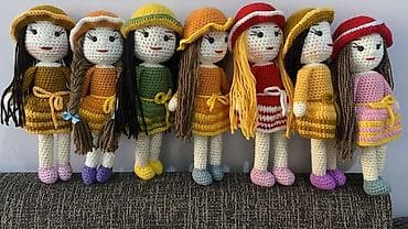 qiz ucun oyuncaqlar: Əl işləri – toxunma oyuncaqlar - Amigurumi texnikası ilə toxunmuş — 2