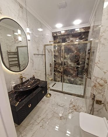 dush kabina: Arakəsmə, Künc üçün — 2