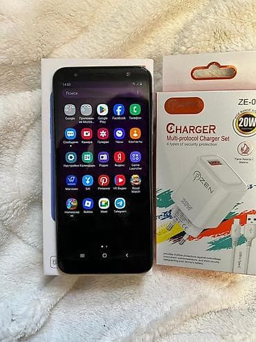 s6 lite: Samsung Galaxy J6 Plus, rəng - Qara, Barmaq izi, Face ID — 3