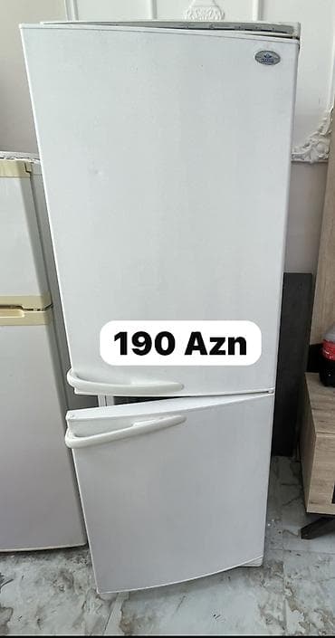 5070 qiymeti: İşlənmiş 2 qapılı Indesit Soyuducu Satılır, rəng - Ağ, Təkərli — 1