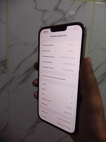 i̇phone 13 mini: IPhone 13 Pro Max, 128 GB, Ağ, Face ID — 3
