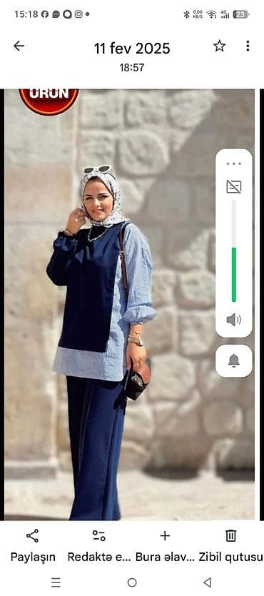 apple watch 6 44: İki parçalı qadın dəsti – tünd lacivərd. Yenidi Turkiyədən gətirilib — 2