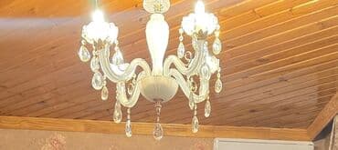 Çılçıraq, 4 lampa, Xrustal