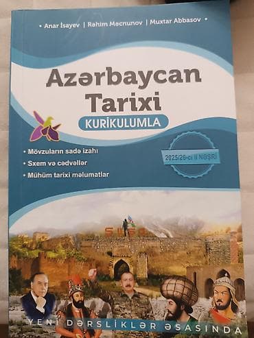 Azərbaycan Tarixi 11-ci sinif, Ünvandan götürmə, Pulsuz çatdırılma lalafo.az -da Azərbaycan Tarixi 11-ci sinif, Ünvandan götürmə, Pulsuz çatdırılma