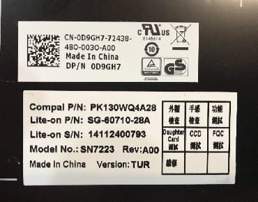 samsung notebook adapter: DELL Latitude E5440 klaviatura PN: 0D9GH7 (PK130WQ4A28), orijinal — 3