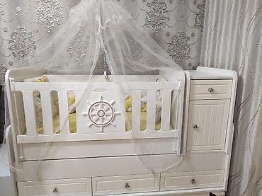 royal matras: Oğlan və qız üçün, Dördbucaq, Beşik, Dəst ilə, Matras ilə, Yellənmə mexanizmsiz — 3