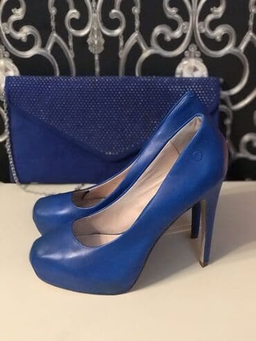 Tuflilər, Ölçü: 39, rəng - Göy, Yeni