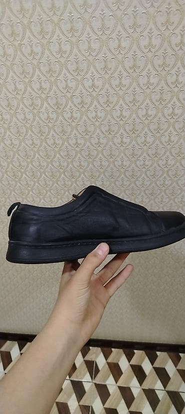 Туфли: Qara dəri slip-on kişi ayaqqabısı - Rəng: qara, iç hissə bej tonlarda — 2