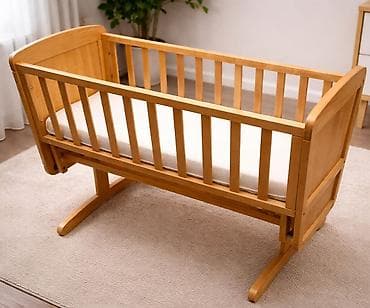 Oğlan və qız üçün, İşlənmiş, Dördbucaq, Beşik, Matras ilə, Yellənmə mexanizm ilə