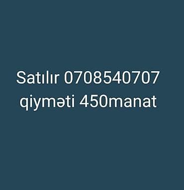 Nömurə satılır qiyməti 450manat — 1