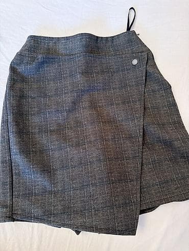 şort: TAC Woman brendinin ətək-şortu (skort) - Rəng: boz-qrafit tonlarında — 1