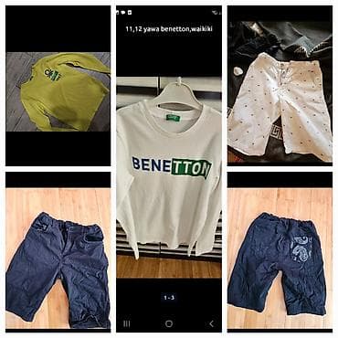 milli paltar oglan ucun: 11-12 yaş oğlan üçün brend geyim dəsti – Benetton, LC Waikiki, OVS - — 6