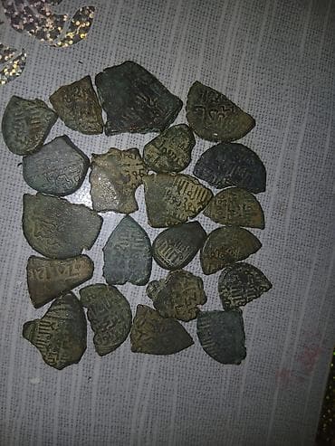 gerb olan 50 qepik: Məhsul: Köhnə mis sikkələr dəsti - Təxminən 20+ ədəd müxtəlif ölçü və — 1