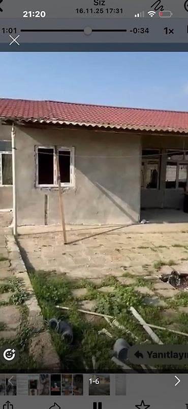 Satılır: Həyət evi və geniş həyət sahəsi - Bir mərtəbəli tikili