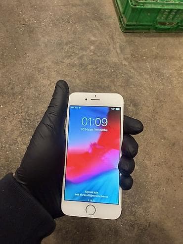 iphone 6 plus üz ekran: IPhone 6, Gümüşü, Barmaq izi — 3