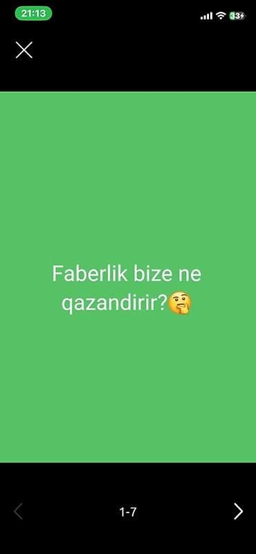 Faberlic ilə qazanclar və imkanlar haqqında məlumat xidməti Təsvir: -