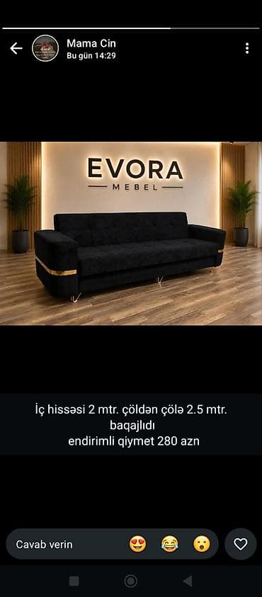 ofis divan: Divan, Yeni, Açılmayan, Bazasız, Parça, Çatdırılma yoxdur — 3