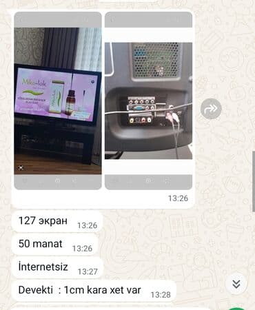 планшет в баку: Televizor – 127 ekran (təxminən 50 düym). İnternetsiz model — 1