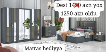 yataq dosekleri: İkinəfərlik çarpayı, Dolab, Termo, 2 tumba, Yeni — 2