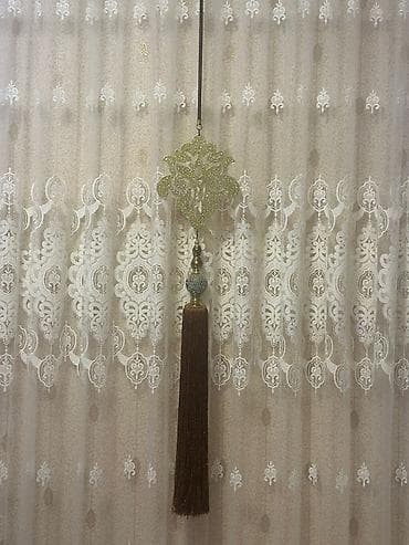 Ковры: Б/у, Тюль, цвет - Белый — 3