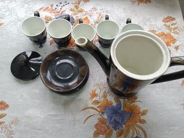 Qab-qacaq və mətbəx ləvazimatlarının alışı: Çay dəsti, rəng - Qara — 4