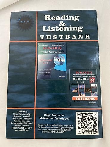 sumqayit velo: Məhsul: Reading & Listening Testbank – English 9–11 Təsvir: - — 2