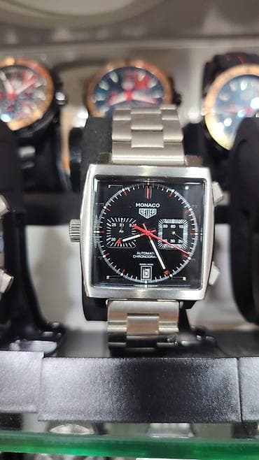 TAG Heuer Monaco avtomatik kişi saatları - Korpus: kvadrat formada — 6