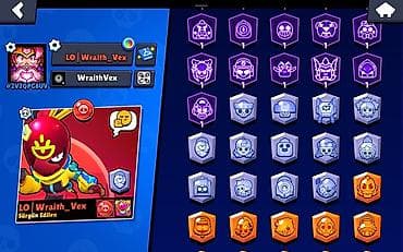 random hesab az: Brawl Stars hesabı – yüksək trophy və tam kolleksiya - Kupa yolu: 72 — 3