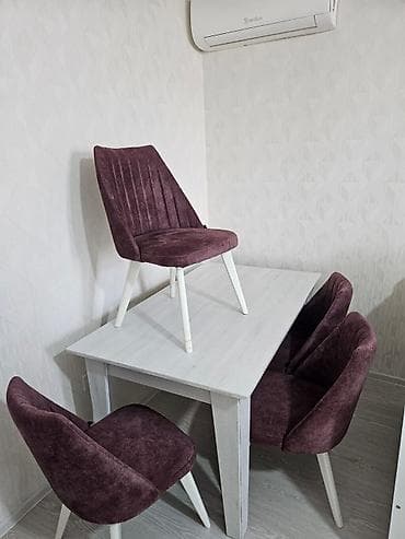 İşlənmiş, Kvadrat masa, 4 stul