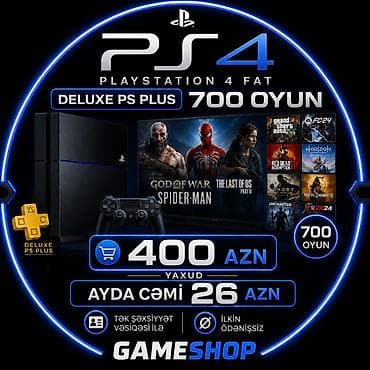 Elektronika: PlayStation 4 Fat – Deluxe PS Plus ilə - Konsol: Sony PlayStation 4 — 1