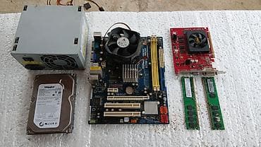 Korpuslar: Salam. Köhnə stolüstü kompüter hissələri satılır. 2×1GB RAM (cəmi 2GB) — 1