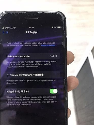 iphone 8s plus: IPhone 7 Plus, 128 GB, Qara, Zəmanət, Barmaq izi, Simsiz şarj — 1