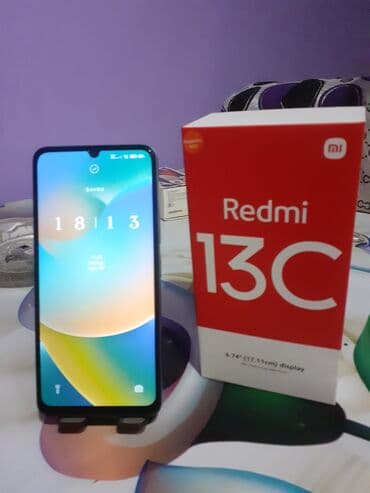 prastoy telefon: Redmi 13C, 128 GB, rəng - Boz, Sensor — 8