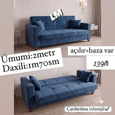 yeni divan: Divanlar Endirim fürsəti💣 139₼ Yeni və sifarişlə Ümumi ölçü  — 1