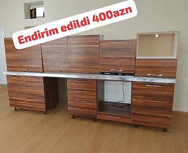 Endirim edildi ‼️‼️ Mətbəx mebeli 400 azn. Ölçü 3.30sm. Üzərində