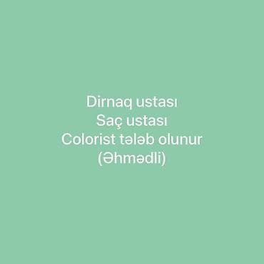 dırnaq modeli: Dırnaq ustası tələb olunur, Yerin icarəsi — 1