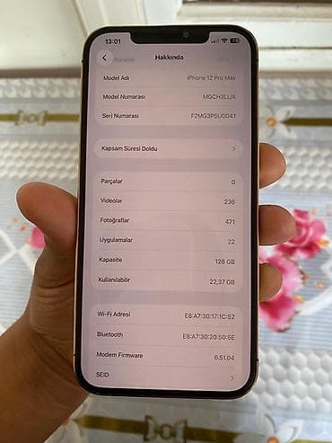 stranger things max: IPhone 12 Pro Max, 128 GB, Qızılı, Face ID — 1
