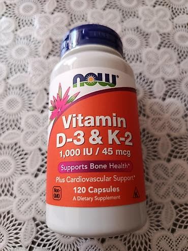 optitect vitamin c: NOW brendinin D-3 və K-2 vitaminləri. Hər kapsulda 1000 IU D3 vitamini — 1