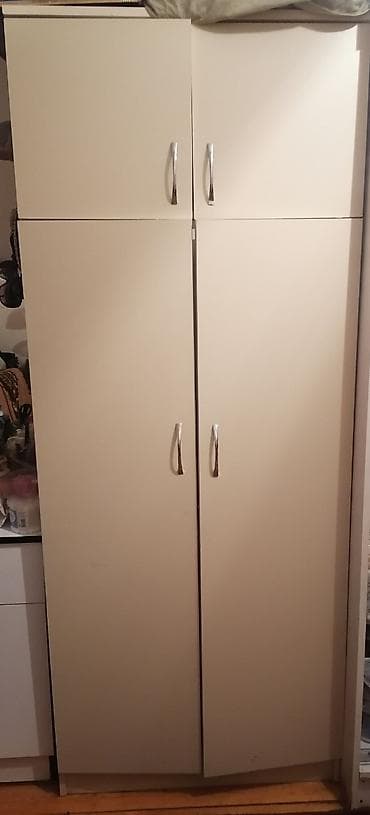 4 qapılı, Bej, Digər material, Açılan, Düz dolab
